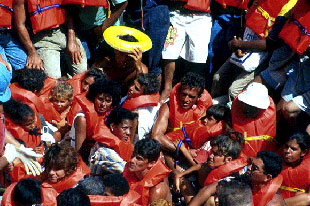 Cuban rafters rescued at sea.