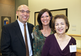 Octavio and Vivian Verdeja with Chair Esperanza Bravo de Varona during the Donor Recognition Event in January 2012.